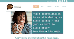 Desktop Screenshot of blackcoffeecommunications.com.au